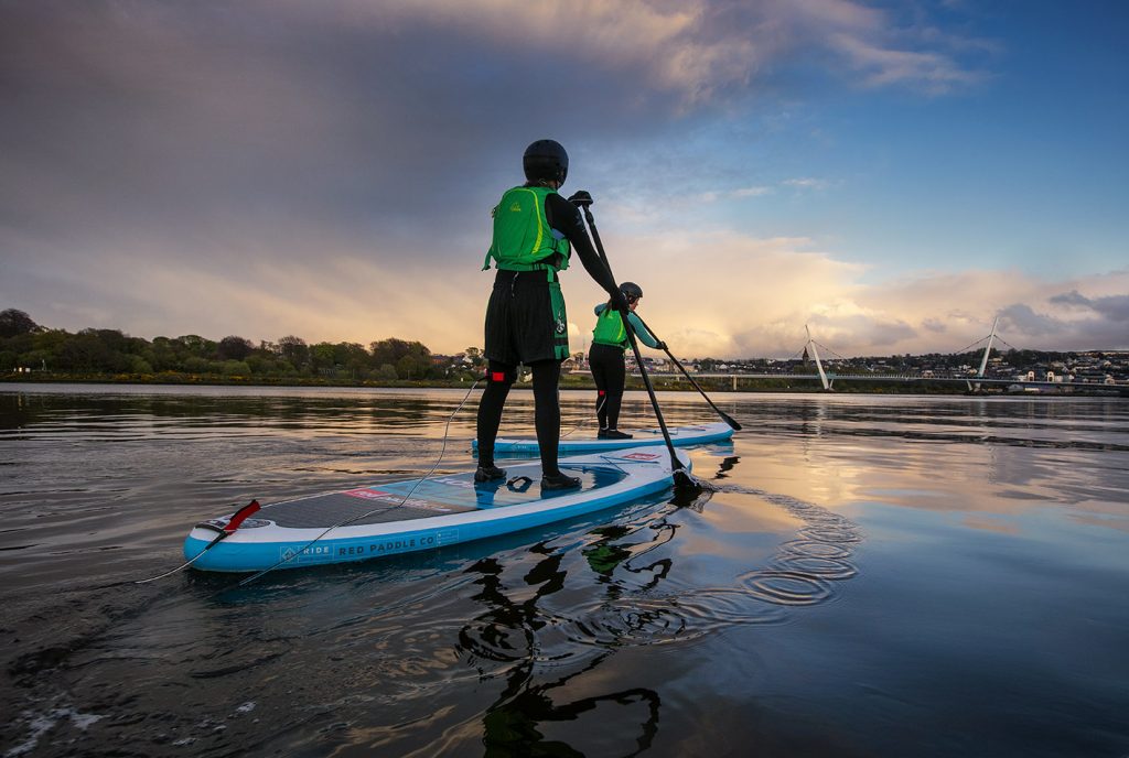 Things to do this May Bank Holiday weekend in Northern Ireland - City SUP tours in Derry with Far and Wild part of the Saint Slow Adventure initiative. Picture by Brian Morrison