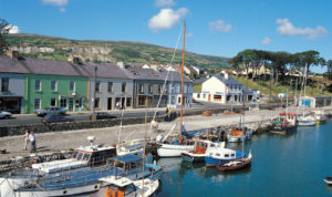 boats moored at Carnlough Harbour - Picture courtesy of Tourism NI