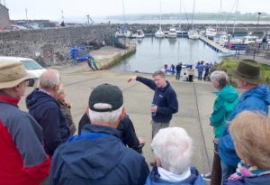 Kevin McGowan of Nine Glens Walking Tours at Rathlin Sound Maritime Festival 2017 P1040478