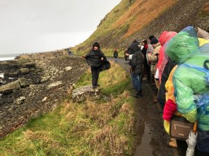 Tourists on the North Coast with Dalriada Kingdom Tours - Walking Tours Northern Ireland