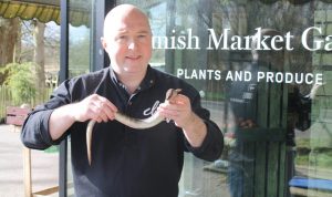 Chef Rob Curley of the Slemish Market Supper Club - a Live It Experience It Member - cooks Lough Neagh Eel at world congress