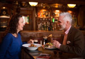 Enjoying time out in Friel's Historic Bar and Restaurant