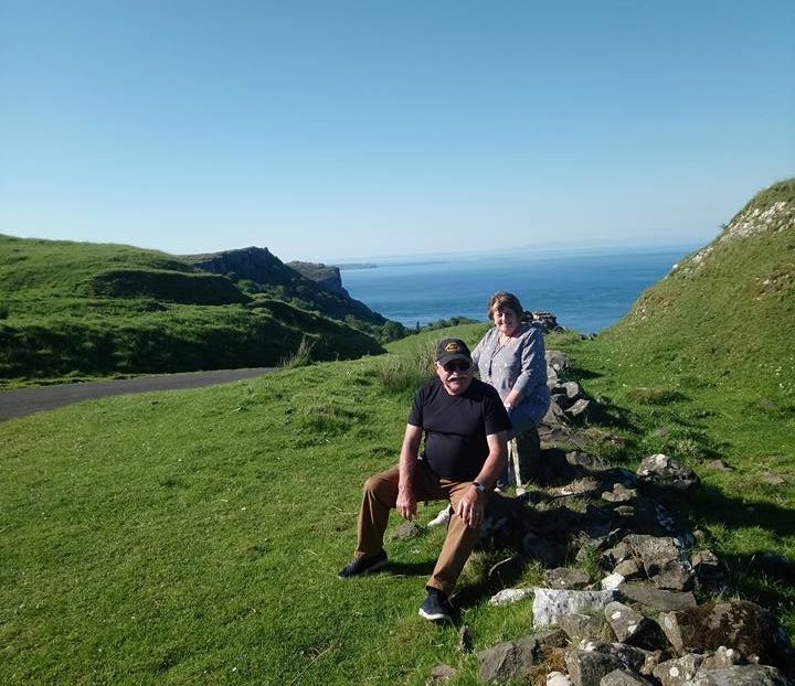 Visitors enjoying a guided walking tour with CraicNTour