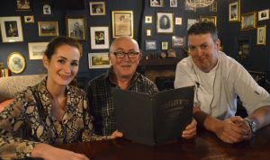 Claire Macklin, bar and restaurant manager at Digby's Bar and Restaurant, Michael Macklin, owner, and Head Chef Kevin Crossan