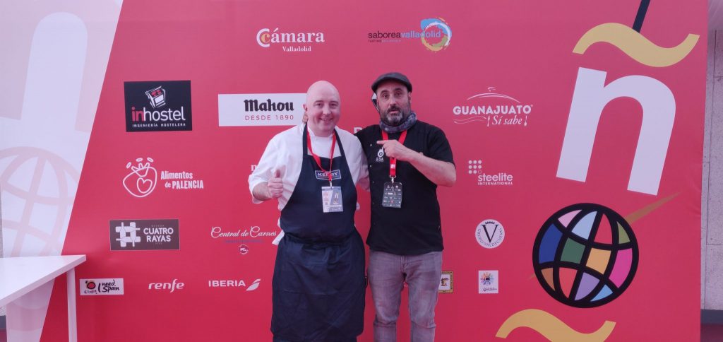 Chef Robert Curley with Chef Gorka Arietta in Valladolid at the World Tapas Championships