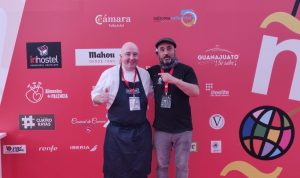 Chef Robert Curley with Chef Gorka Arietta in Valladolid at the World Tapas Championships